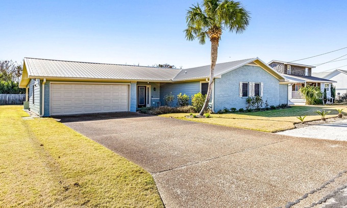 Kiska Beach House | Spacious Coastal Home W/ Gas Grill, Enclosed Yard, Central AC & Full Kitchen!