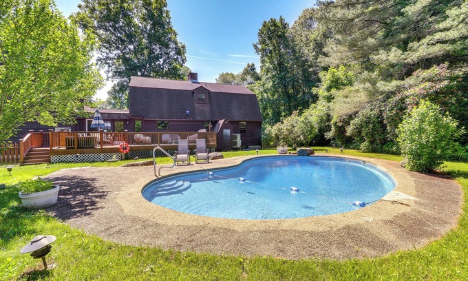 East Haddam House | Spacious East Haddam Retreat w/Private Pool!