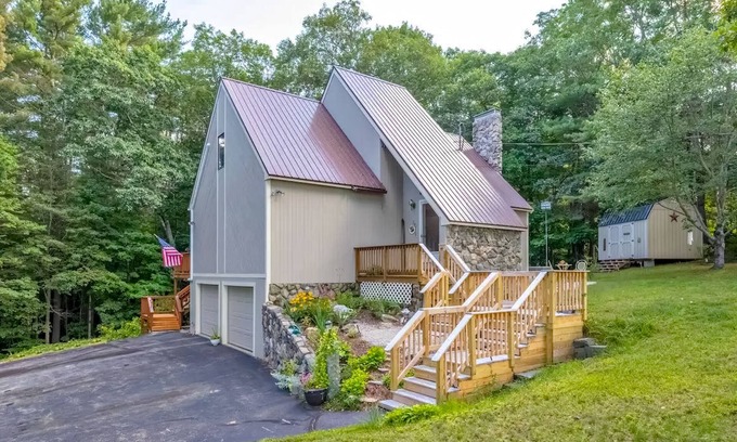 Gilford House | Spacious home near outdoor rec with deck, grill, games, smart TVs, AC, & W/D