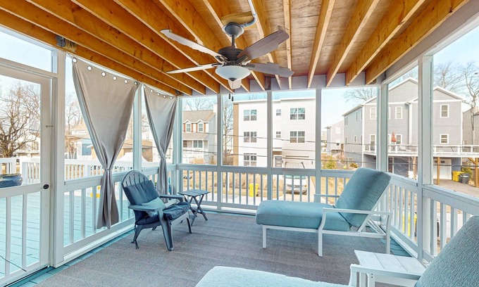 Oyster Harbor House | Spacious home with bay views, deck, balcony and gas grill