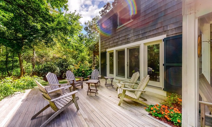 Vineyard Haven House | Spacious Home with Beautiful Yard, Deck, Free WiFi, W/D, & Outdoor Shower