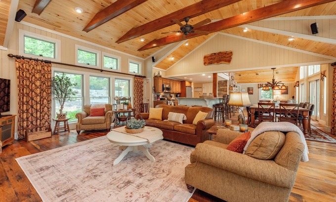 Oakland House | Spacious Lake Escape w/Hot Tub & Fire Pit