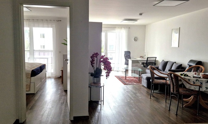 Bad Kissingen Apartment | Spacious modern apartment, large balcony, quiet suburban location, workplace