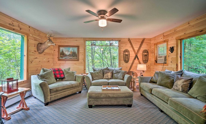Athol Cabin | Spacious Mtn Cabin on 7 Private Acres in Athol!