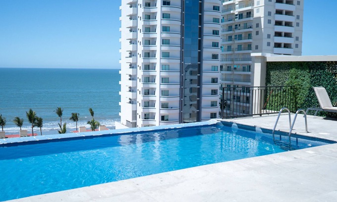 Mazatlan Apartment | Spacious Ocean View/Golden Zone 1 Block to Beach