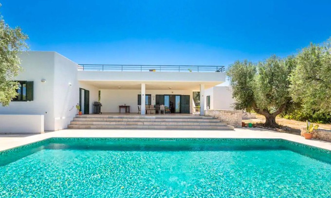 Carovigno Villa | Spacious pool villa with sweeping sea views in extensive olive grove