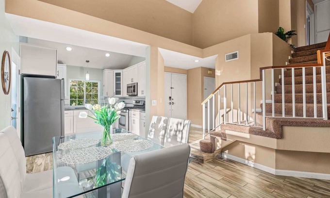 Guasti House | Spacious Retreat w Modern Decor and Private Yard