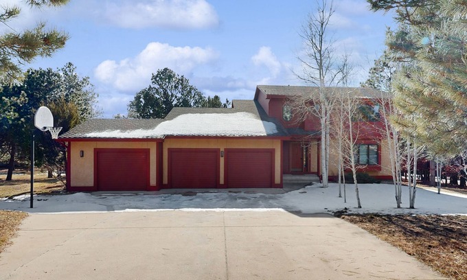 Monument House | Spacious & sunlit mountain retreat with patio, fireplace & great nature views