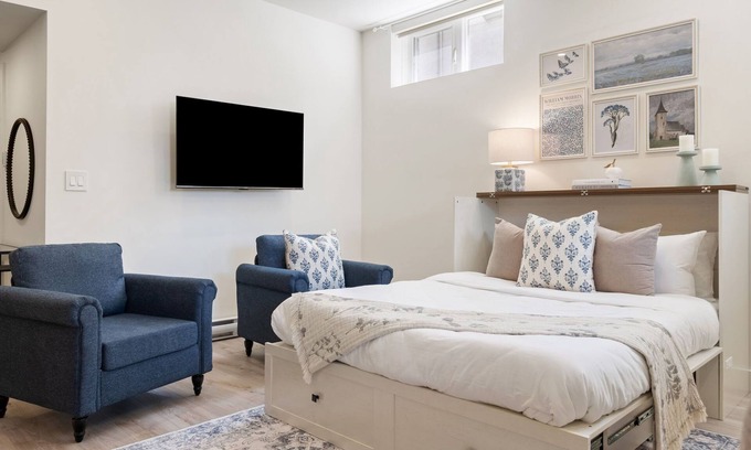 Toronto Apartment | Spacious Walkout Basement Studio w/Parking + Laundry + Wifi - Near Transit