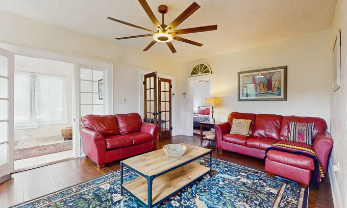 Sebring House | Spanish style home with lake view, fire pit and wifi