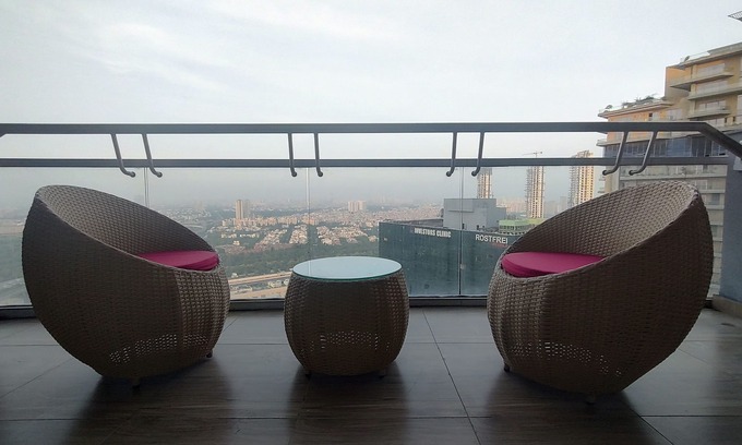 Noida Apartment | Spectacular 34th-Floor Studio with Skyline Views