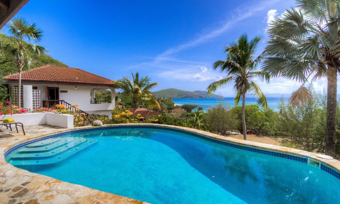 Spanish Town Villa | Spectacular views, Mahoe Bay, amazing snorkeling, private tennis/pickleball