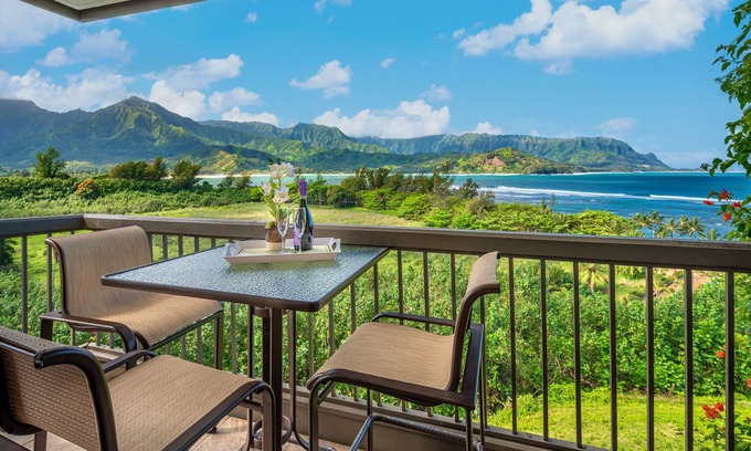Princeville Condo | Spectacular Views of Hanalei Bay and Bali Hai