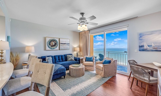 West Panama City Beach Condo | Splash Resort, Gulf Front with on-site Water Park and Lazy River Pool
