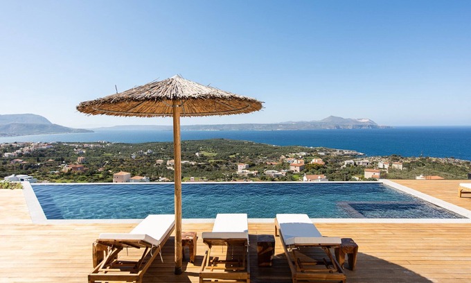 Chania Villa | Splendid Crete Villa | Villa Amore | 3 Bedrooms | Breathtaking Sea Views |.