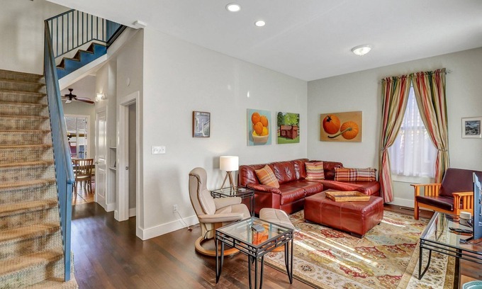 Beach Institute House | Sprawling Townhome w/Private Courtyard + Parking by Lucky Savannah
