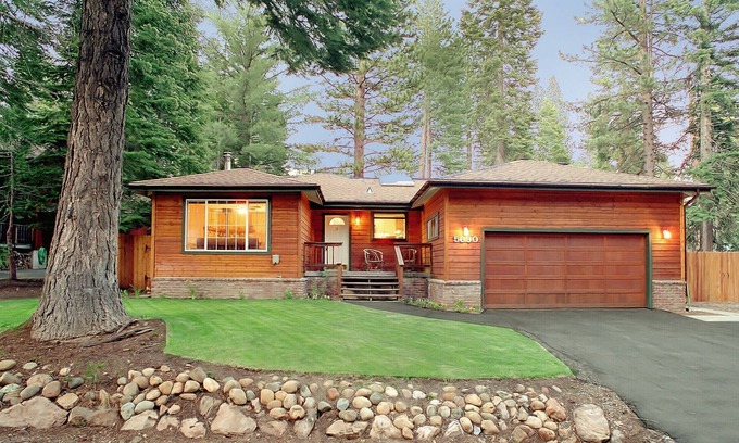 Carnelian Bay House | Spring Deals! Large fenced yard with Hot Tub, Serene and quiet.