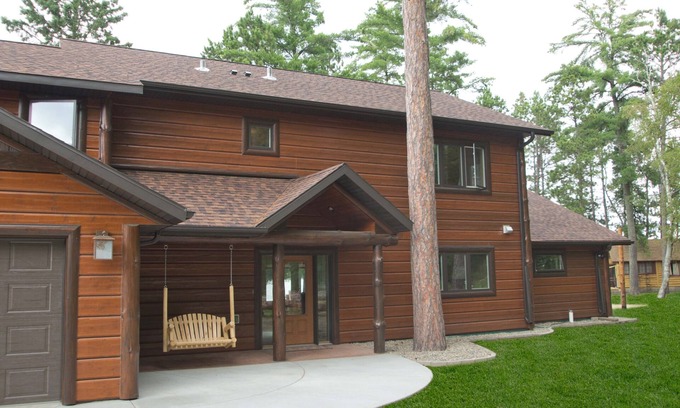Park Rapids Resort | Spruce with two story high windows with loft on the premier lake of Big Sand