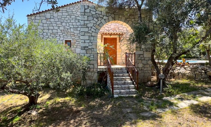 Stavromenos House | Stafro Daskalos Watch video Enter on YouTube Holiday home "Stafro Daskalos Rethymnon Crete" for 4 pers. with pool, wifi, A/C, sea view Crete. Beach ca.1000 m.The tourist tax of 15,00Euo/day is included in the price