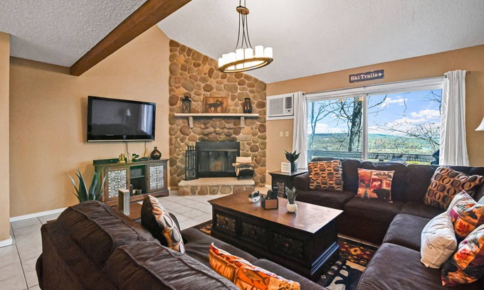 Village at Camelback House | Stellar mountain-view townhome with tennis courts, grill, patio, balcony, & TV