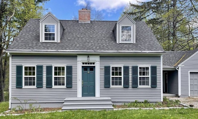 Lenox House | Steps away from shops and restaurants of Lenox Village, with private forest
