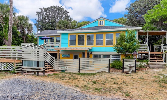 Folly Beach House | Steps from the beach, Vacation with History!