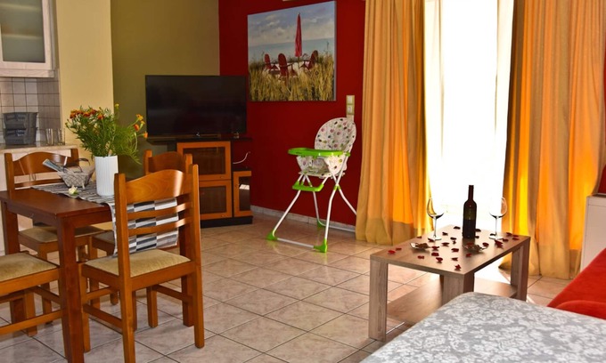 Nea Chora Apartment | Steps from the beach, Near city centre,Angela apartment