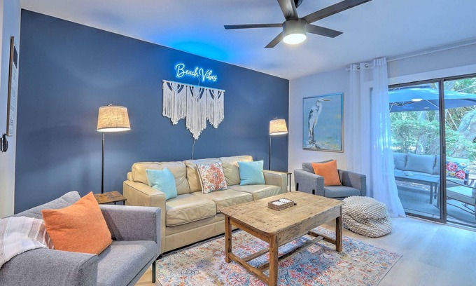 Folly Field Condo | Steps to Beach-Hilton Head Condo-Pet Friendly