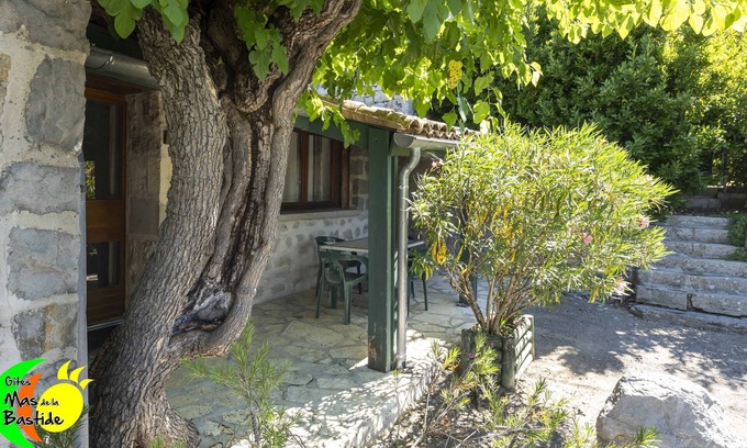 Joyeuse Other | Stone cottage, swimming pools, playground, enclosed gite village with trees