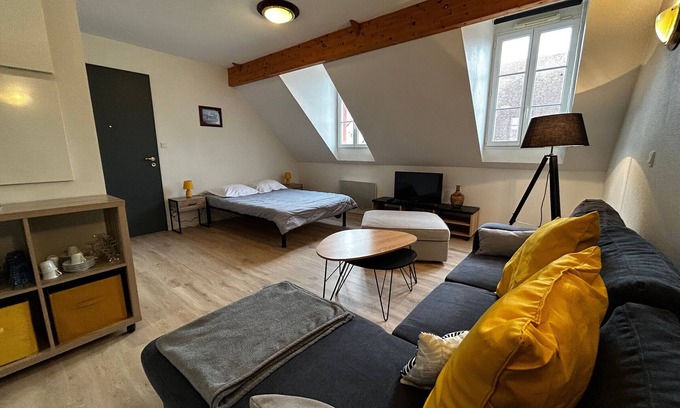 La Roche-Posay Apartment | Studio 200m from spas with pool, parking, and WiFi