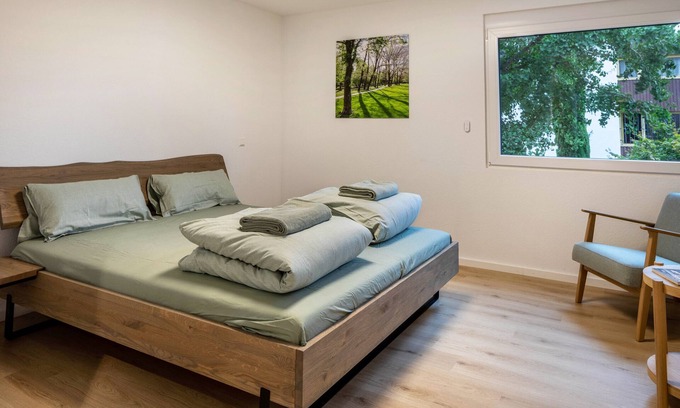 Bad Krozingen Apartment | Studio Apartment 'Feldberg' with Balcony and Wi-Fi