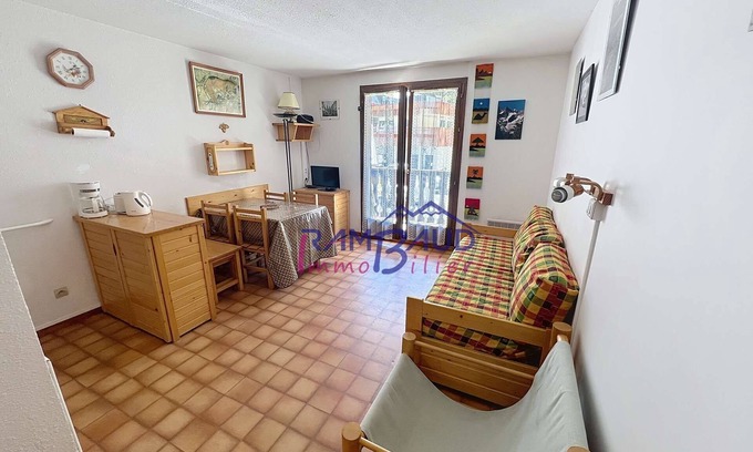 Valloire Apartment | Studio Cabin 4 People Resort Center