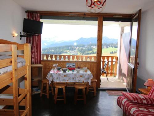 Les Saisies Apartment | Studio confortable aux Saisies pour 4 personnes avec balcon et cuisine équipée - FR-1-594-127