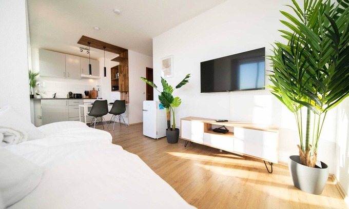 Furth-Sud Apartment | Studio WHITE | Central | Balcony | Fair | Kitchen
