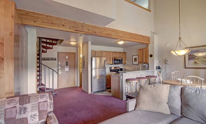 Historic District Condo | Studio with Loft In the heart of Breckenridge