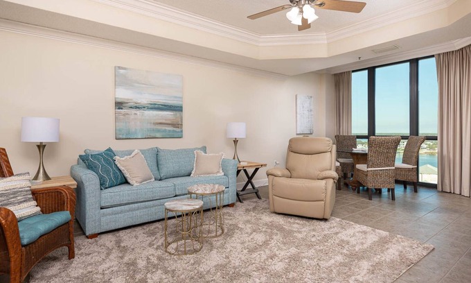 Orange Beach East Condo | Stunning 1 Bedroom River View Condo at Phoenix IX 911