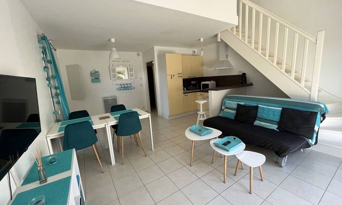 Notre-Dame-de-Monts House | Stunning Holiday Home with Shared Pool, Near Beach and Shops