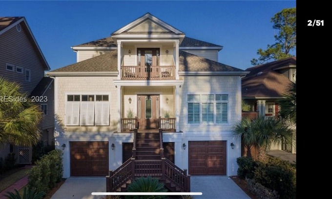 Moss Creek House | Stunning Marsh View 4B/3B Home Overlooking Sound