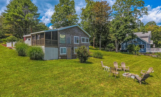Marlboro House | Stunning Oceanfront Property with Gas Grill, Firepit, WiFi & Washer/Dryer