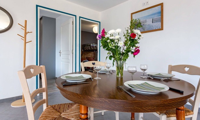 Saint-Germain-sur-Ay House | Stunning private villa for 4 guests with TV, terrace, pets allowed and parking