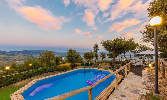 Monsummano Terme Villa | Stunning private villa with private pool, WIFI, A/C, hot tub, TV, patio and panoramic view
