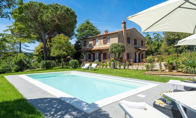 Gambassi Terme Villa | Stunning private villa with A/C, WIFI, private pool, TV and panoramic view, close to San Gimignano