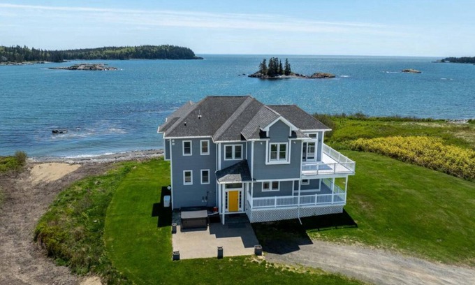 Lubec House | Stunning, Private and Spacious 4-bedroom house with private beach!