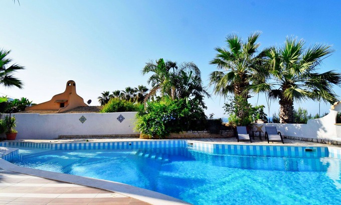 Valderice Villa | Stunning private villa with A/C, WIFI, hot tub, private pool, TV, terrace, panoramic view, parking