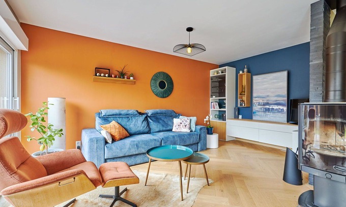 Portbail House | Stunning private villa for 2 guests with WIFI, terrace, pets allowed and parking