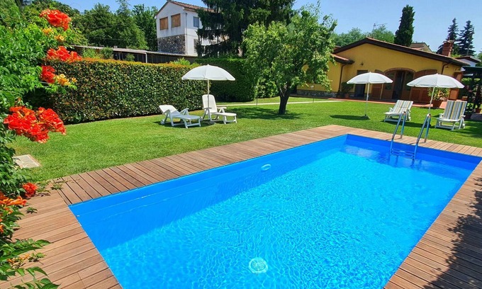 Capannori Villa | Stunning private villa with private pool, A/C, WIFI, TV, veranda and parking, close to Lucca