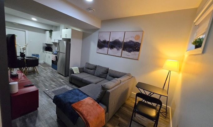 West Edmonton House | Stylish 2BD Basement Suite Close to WEM