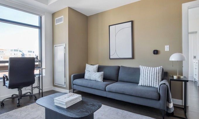 Fenway–Kenmore Apartment | Stylish Fenway 1BR w/W/D, Roof & Gym, nr Fenway Park, by Blueground