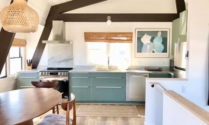 Wimble Shores House | Stylish Oceanfront 70s A-Frame, Fully Renovated