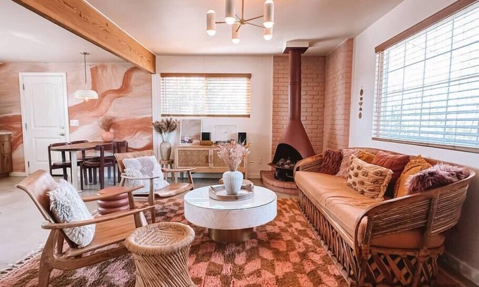Yucca Valley House | Stylish Retreat on 5-Acres with Spa, Pool, Views · Flamingo Social Club